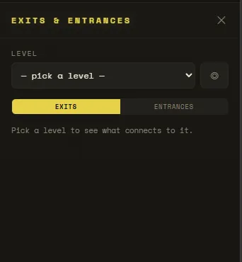 Backrooms level panel