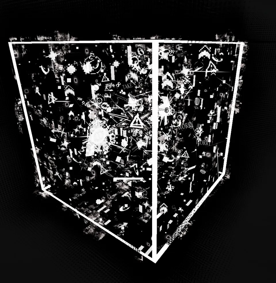 Monochrome cube ore