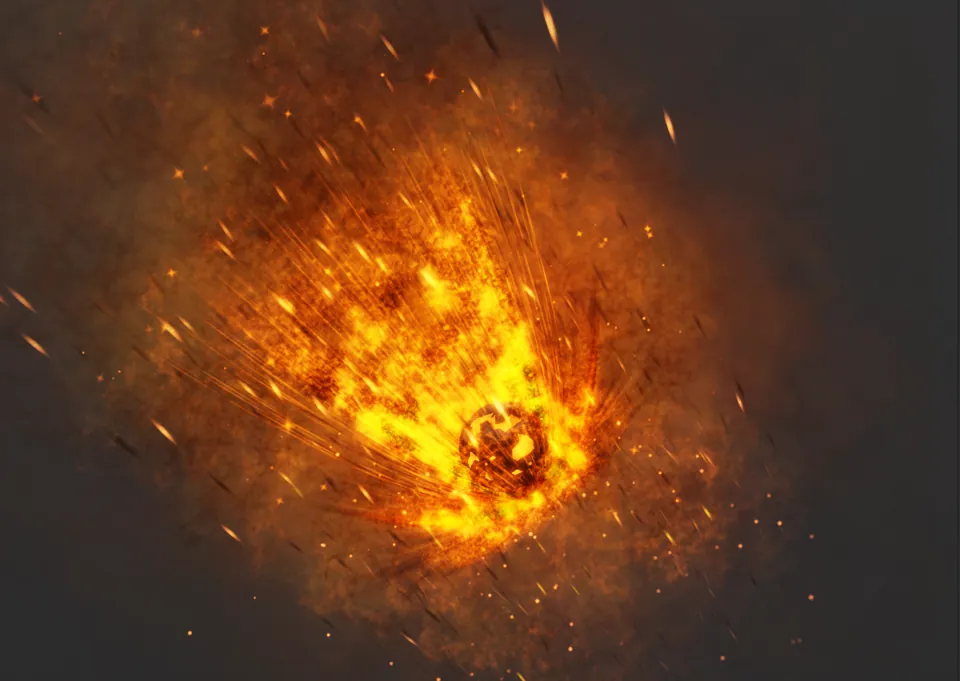 Fire impact VFX